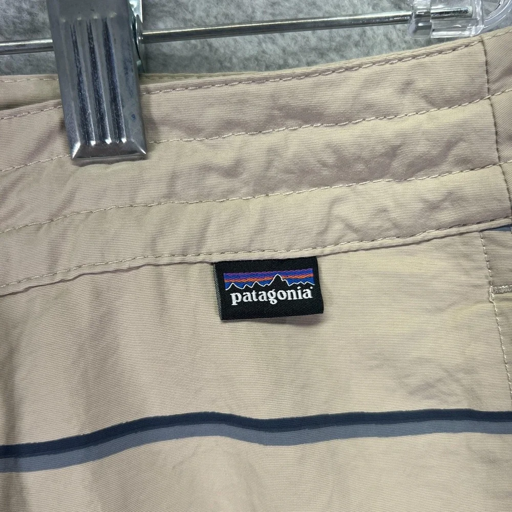 Patagonia Wavefarer Boardshorts Mens 35 Recycled Nylon Striped Swim Stretch